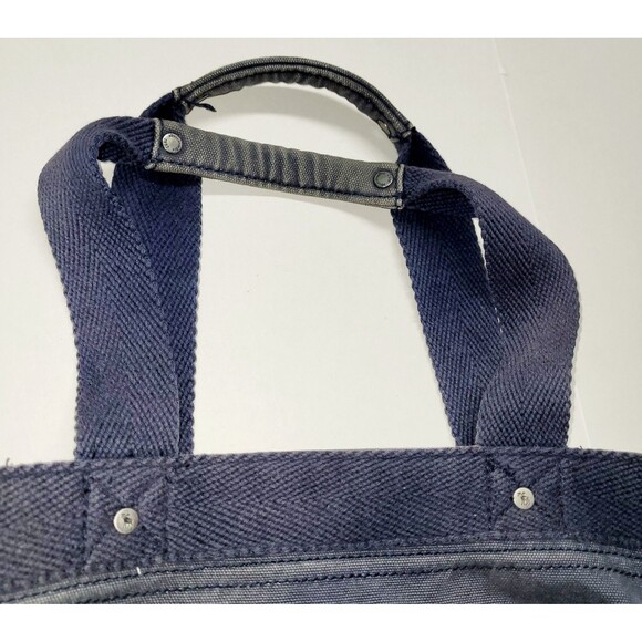 Abercrombie & Fitch Distressed Denim Blue Embroidered Tote Bag w Back Pocket - Picture 6 of 10